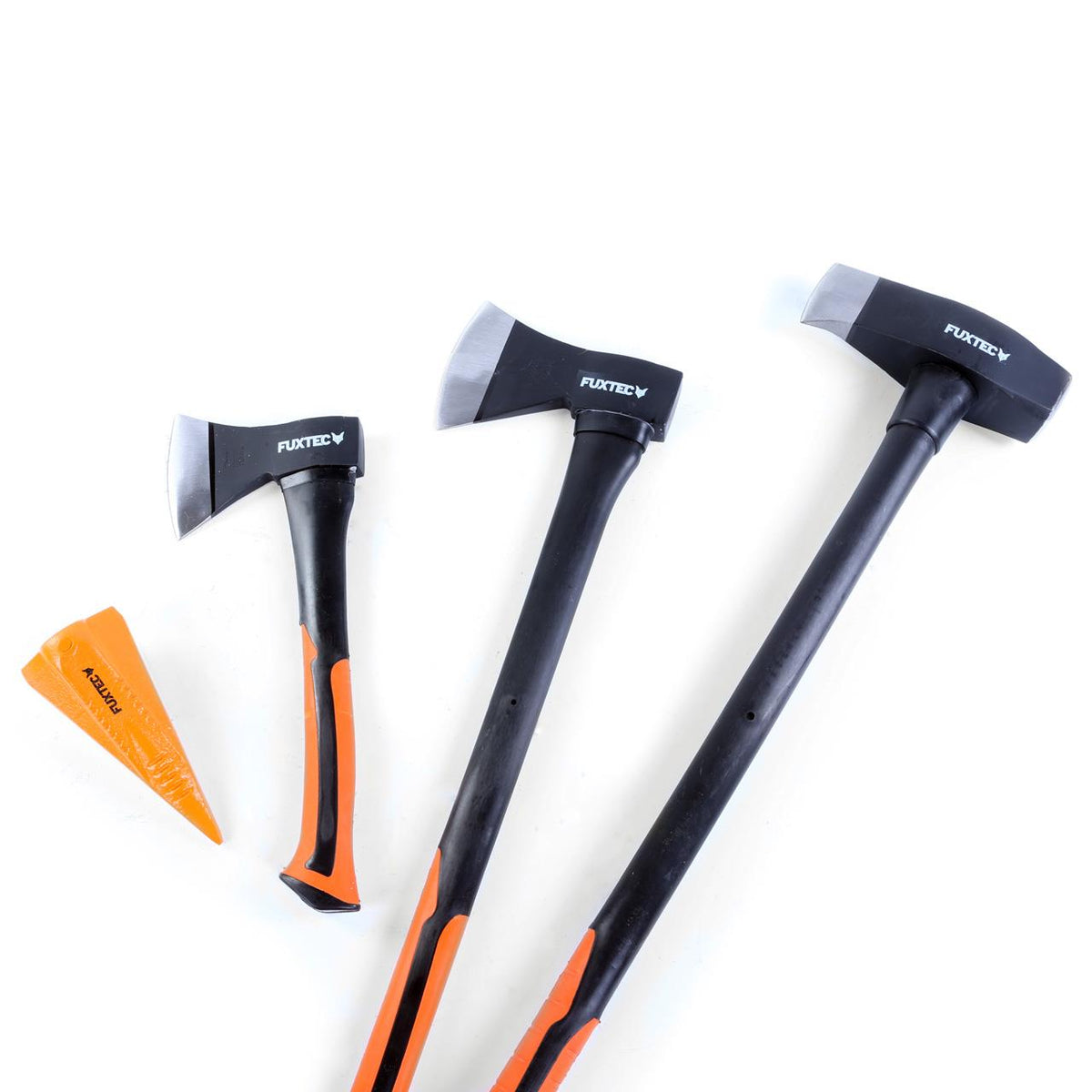 Bild 1 B-WARE FUXTEC 4er Axt Set inklusive Spaltgranate