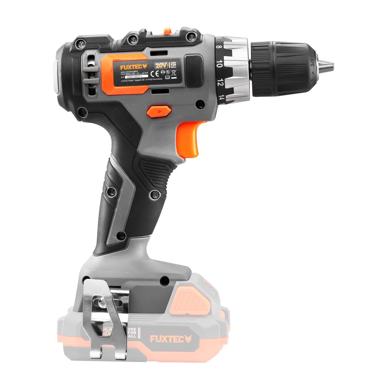 B-WARE FUXTEC 20V Akkuschrauber FX-E1BS20 SET mit 2 x Akku 2Ah, 1 x Ladegerät 1A