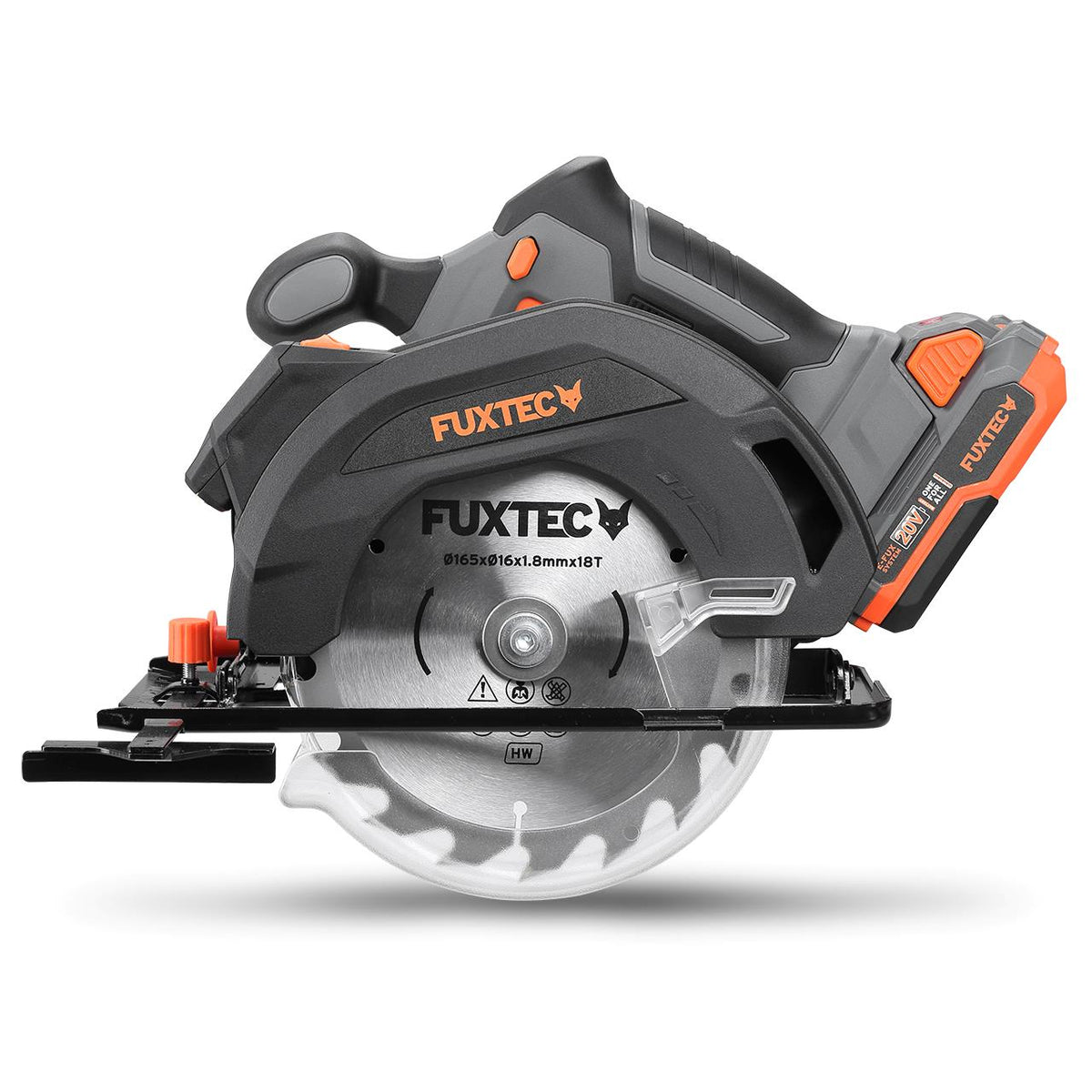 Bild 1 B-WARE FUXTEC 20V Akku Handkreissäge FX-E1CS20 SET mit 1 x Akku 4Ah, 1 x Ladegerät 1A
