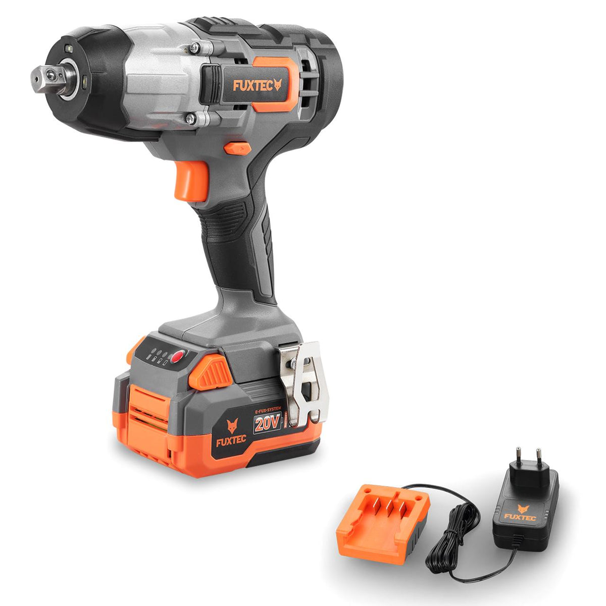Bild 1 B-WARE FUXTEC 20V Akku Schlagschrauber FX-E1IW20 SET mit 1 x Akku 4Ah, 1 x Ladegerät 1A