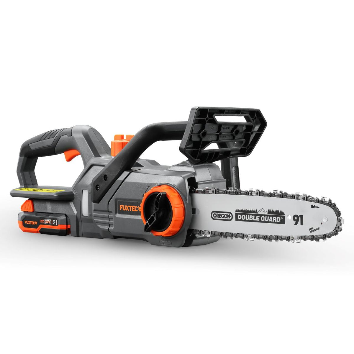 Bild 1 B-WARE FUXTEC 20V Akku Kettensäge FX-E1KS20 SET 2 mit 1 x Akku 2Ah, 1 x Ladegerät 2,4A