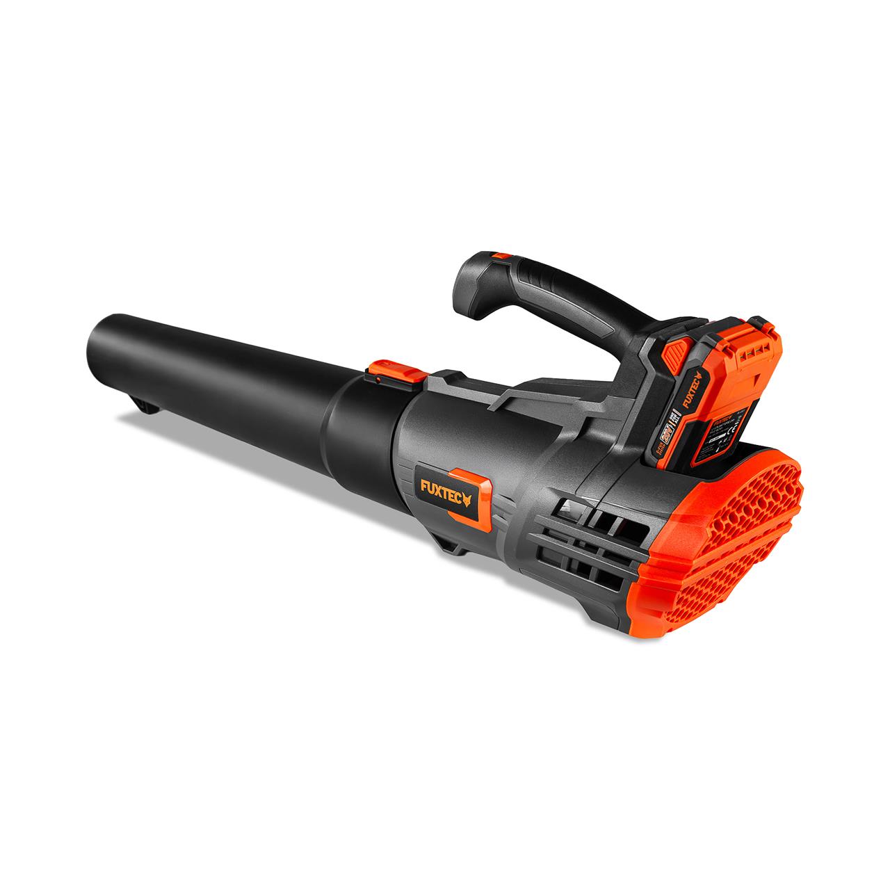 B-WARE FUXTEC 20V Akku Laubbläser FX-E1LB20 SET 3 mit 1 x Akku 4Ah, 1 x Ladegerät 1A