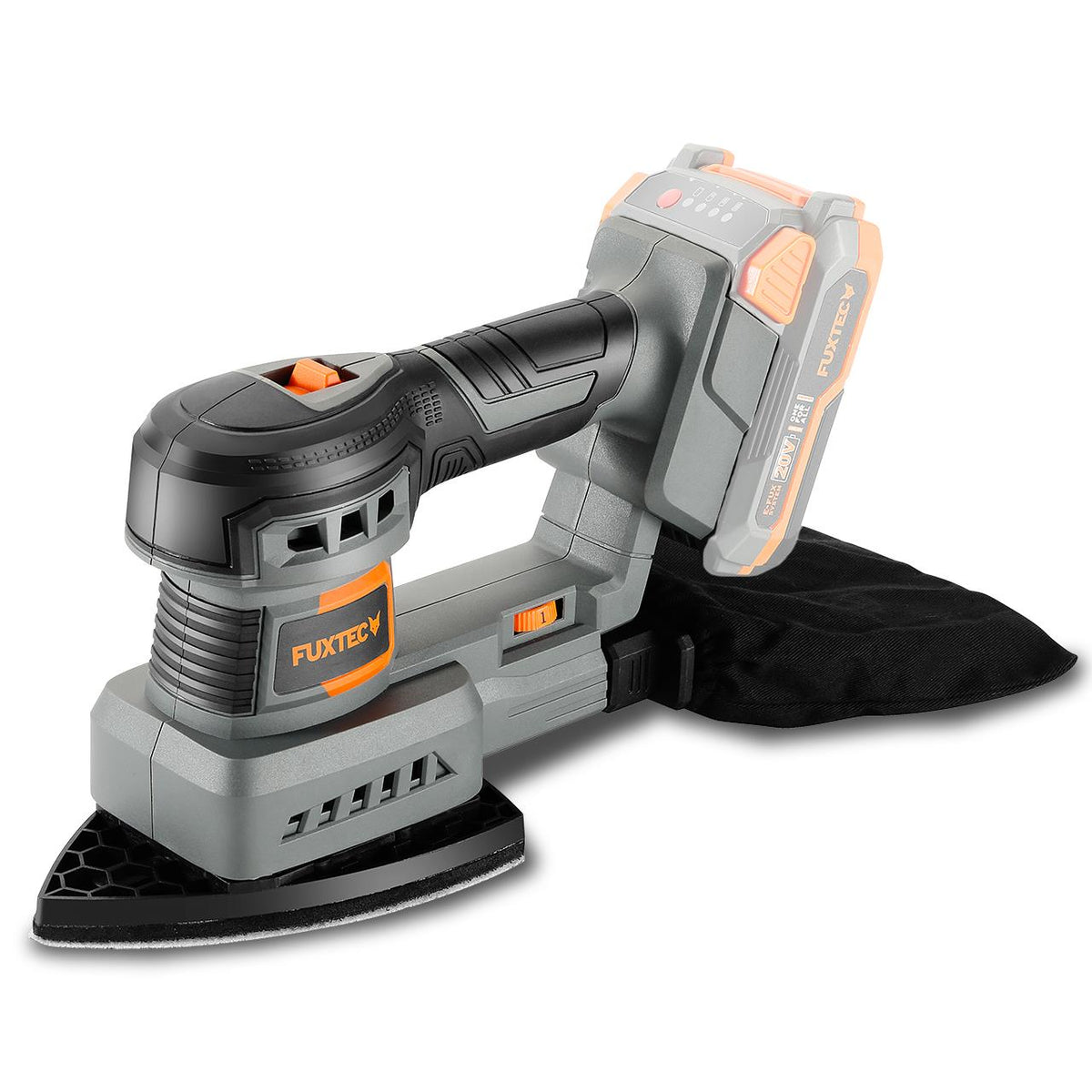 Bild 1 B-WARE FUXTEC 20V Akku Schwingschleifer FX-E1MS20 ohne Akkupack, ohne Ladegerät