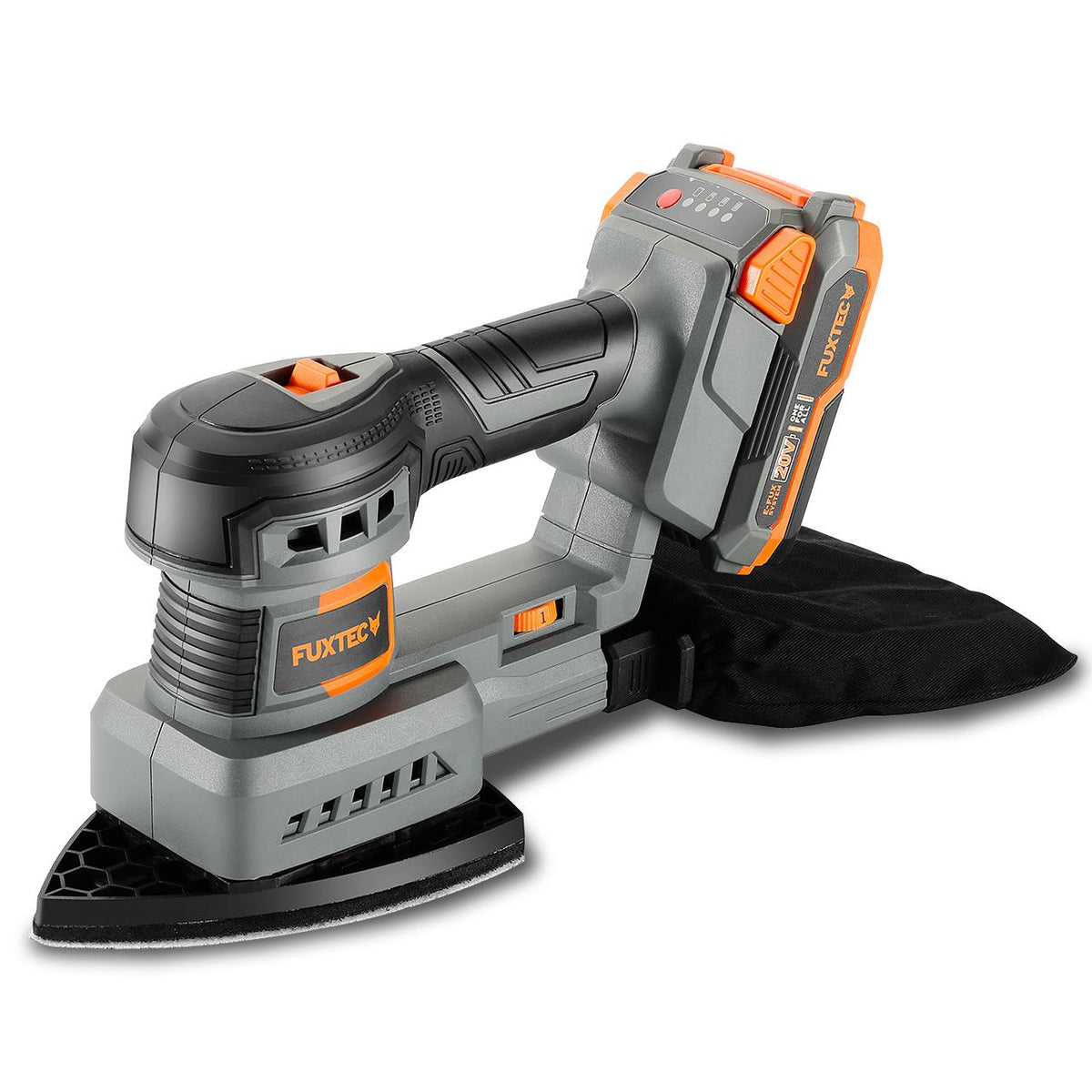 Bild 1 B-WARE FUXTEC 20V Akku Schwingschleifer FX-E1MS20 SET mit 1 x Akku 2Ah, 1 x Ladegerät 1A
