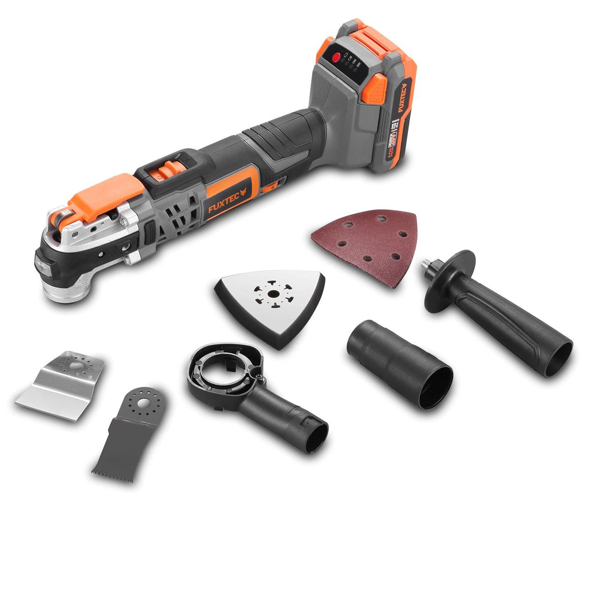 Bild 1 B-WARE FUXTEC 20V Akku Multifunktionstool FX-E1MT20 SET mit 1 x Akku 2Ah, 1 x Ladegerät 1A