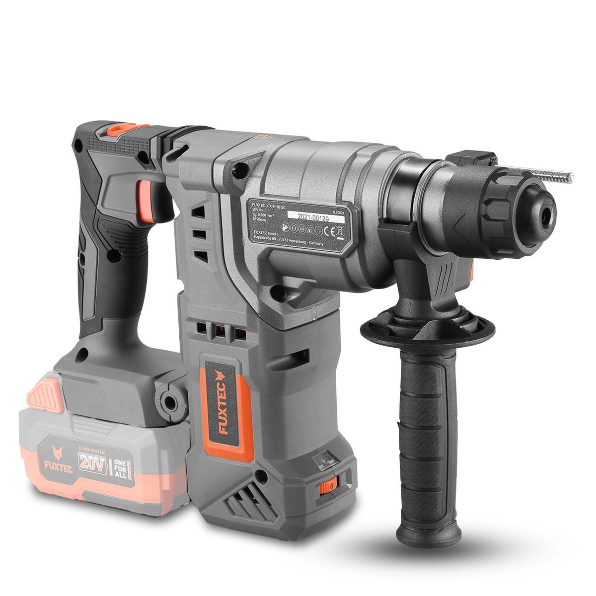 Bild 1 B-WARE FUXTEC 20V Akku Bohrhammer FX-E1RH20 ohne Akkupack, ohne Ladegerät