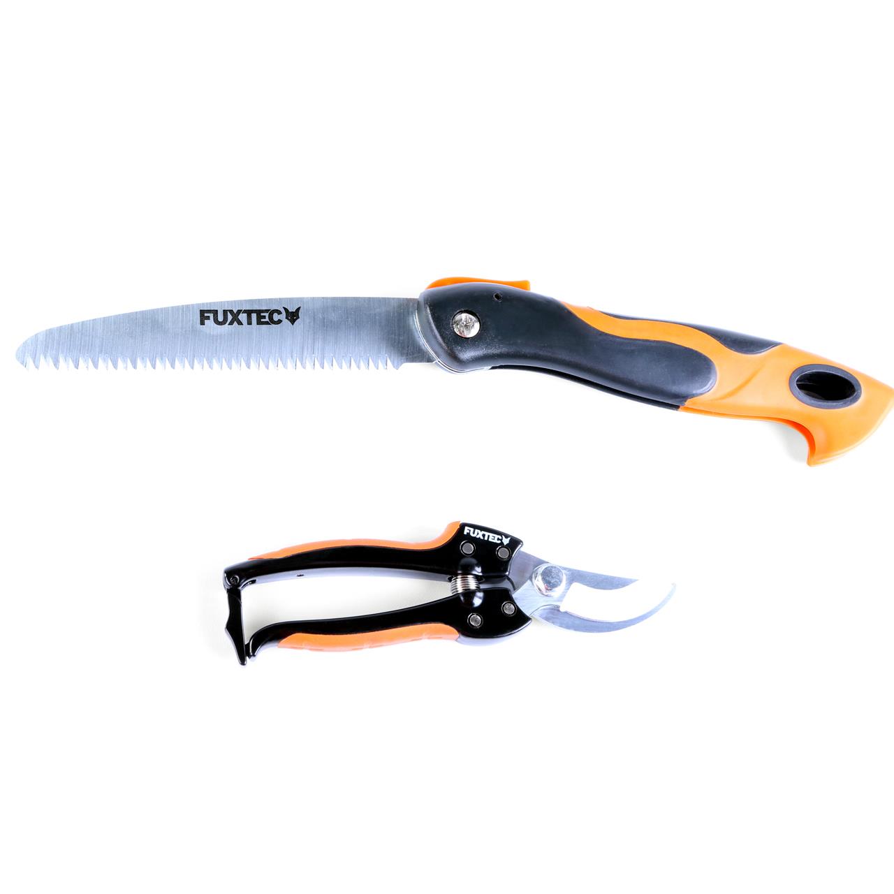 B-WARE FUXTEC Gartenschere 2er Set - Rebschere & Klappsäge
