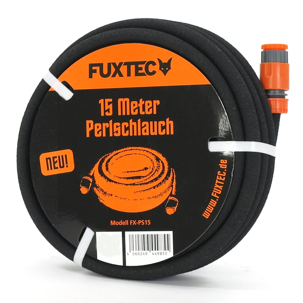 Bild 1 B-Ware FUXTEC 15m/30m/50m Perlschlauch mit großem Zubehör Set