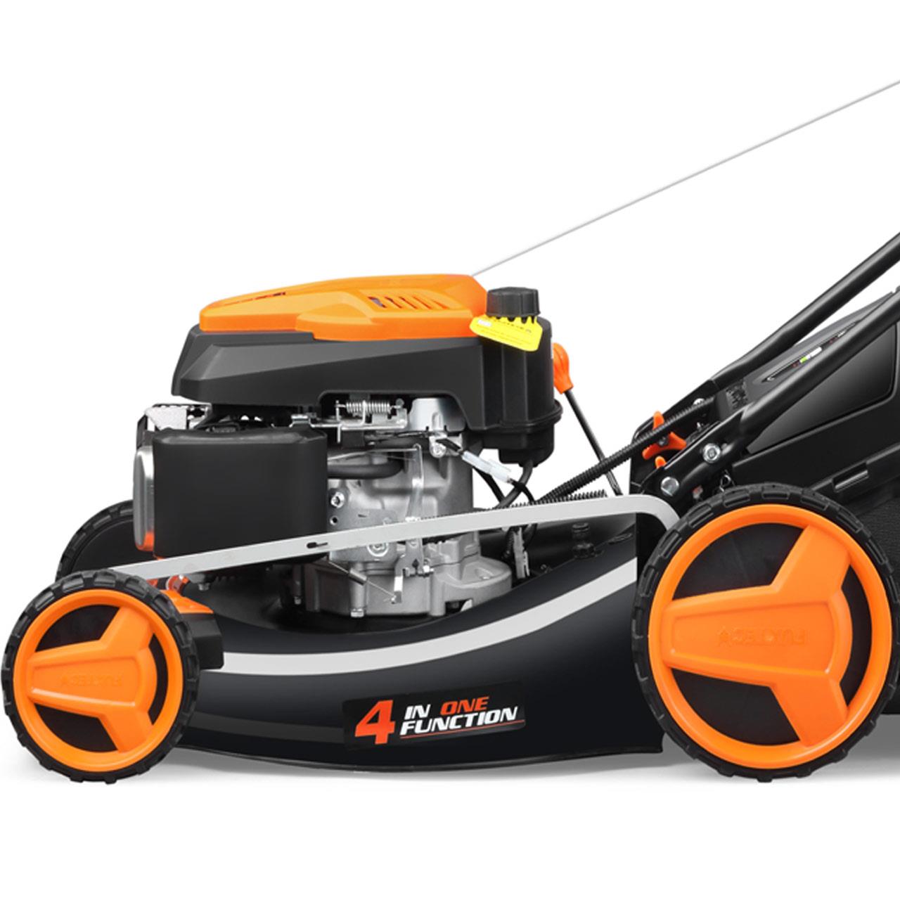 Bild 1 B-WARE Benzin Rasenmäher E-Start FX-RM5196eS mit zipgo®