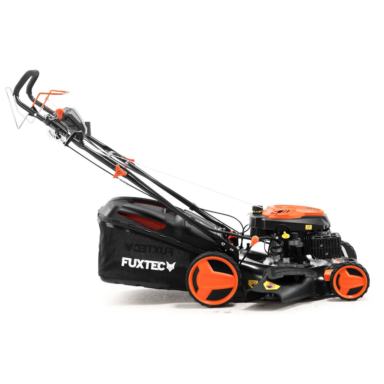 Bild 1 B-WARE Benzin Rasenmäher FX-RM5196eS-PRO mit E-Start und regulierbarem Selbstantrieb