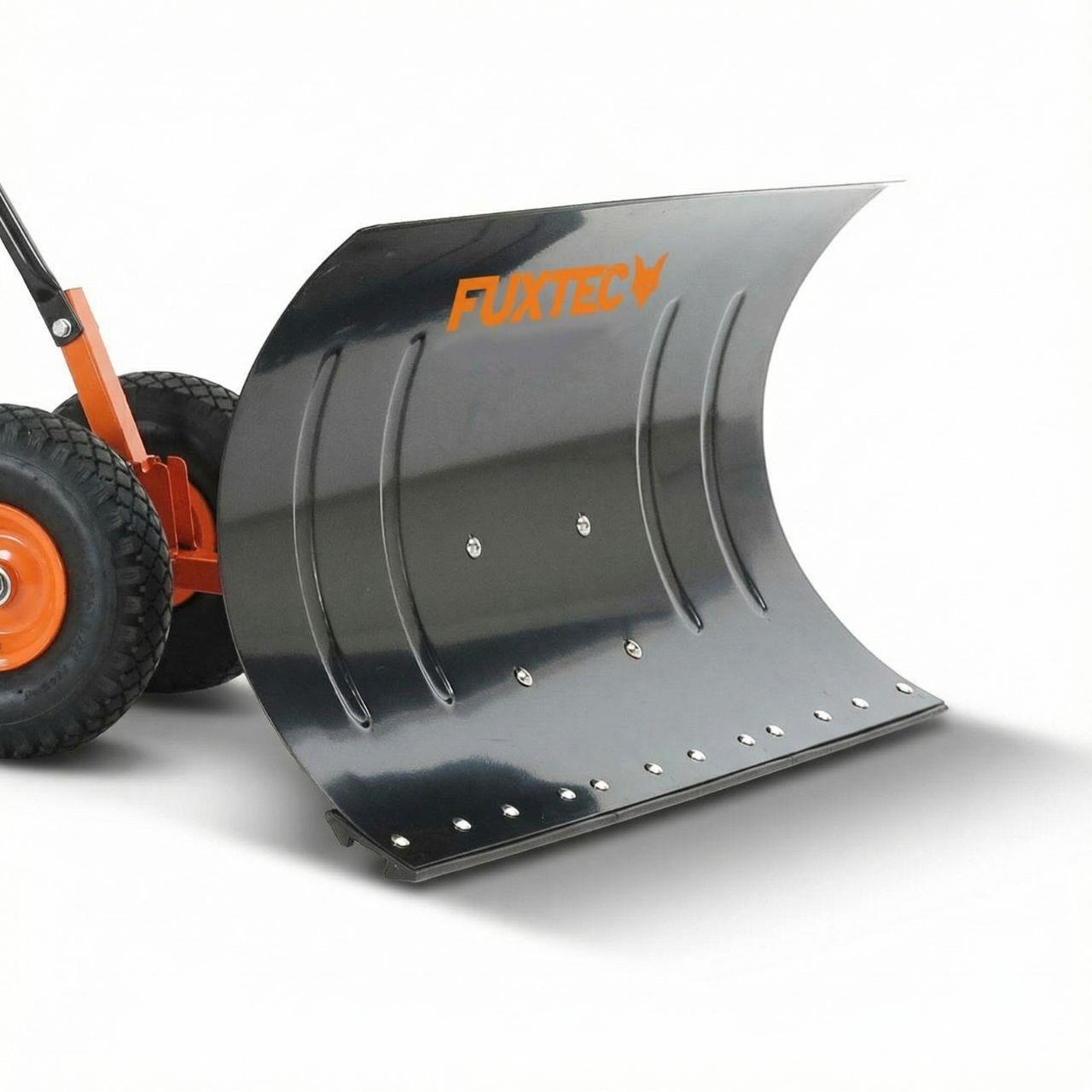 Bild 1 B-WARE FUXTEC Schneeschaufel mit Räder Schneeschieber