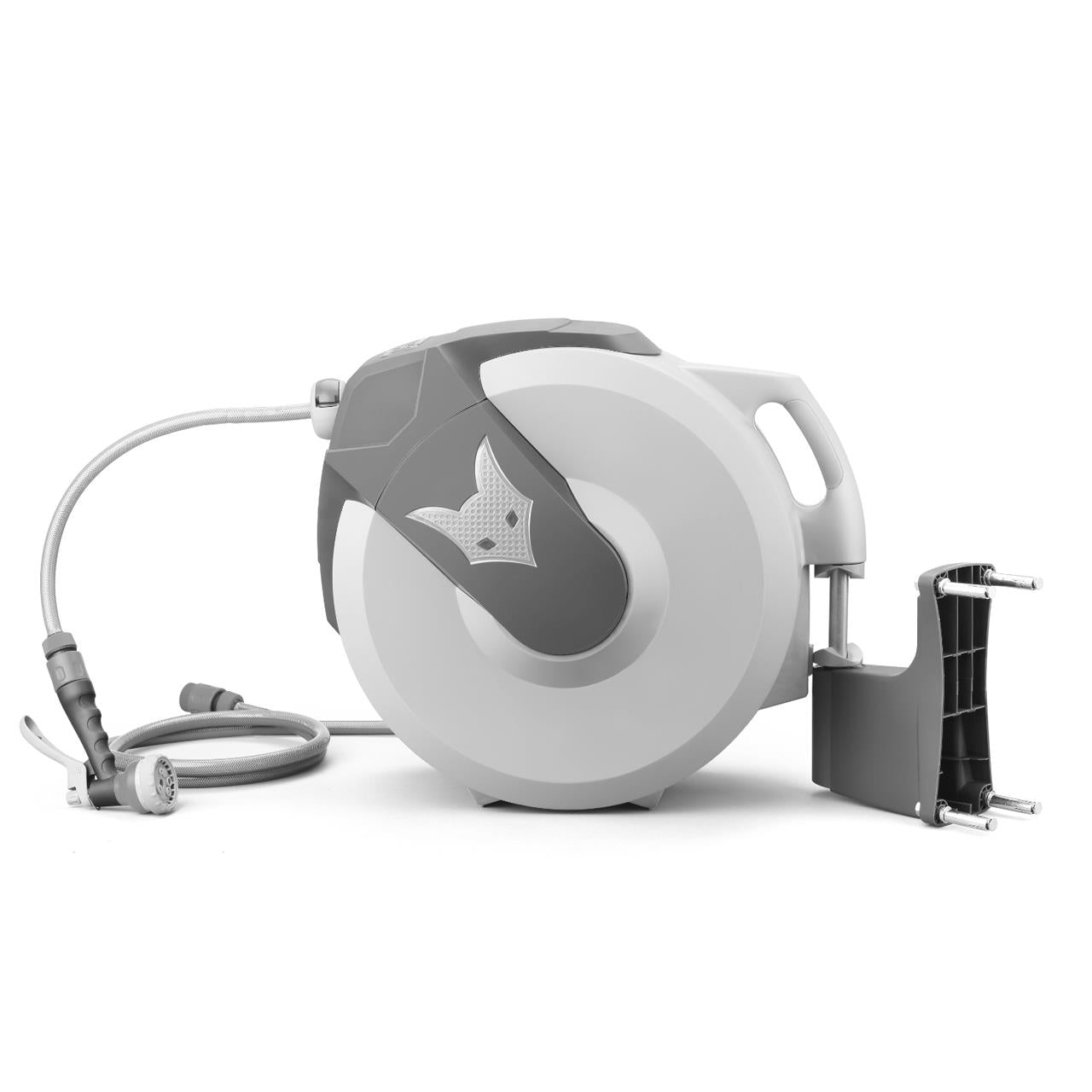Bild 1 B-WARE FUXTEC Wasserschlauchaufroller 30m rund FX-WSA30G Grau