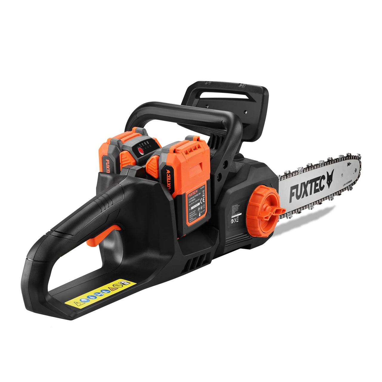 Bild 1 B-WARE FUXTEC 2x20V Akku Kettensäge FX-E2KSSET mit Akku und Ladegerät