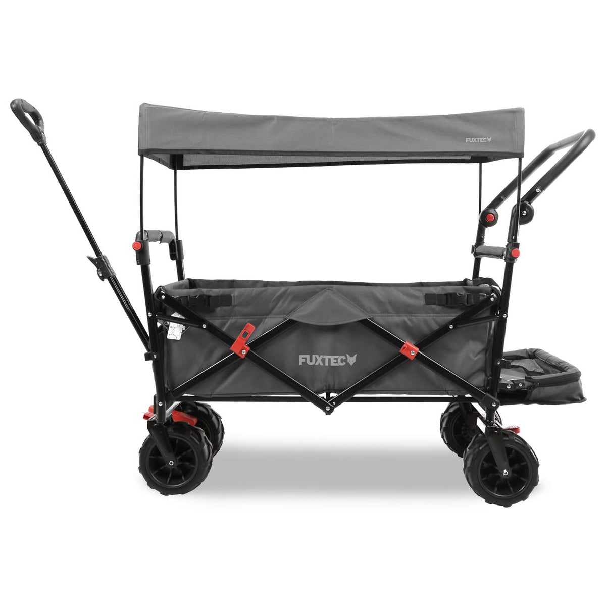 Bild 1 B-Ware FUXTEC Strand-Bollerwagen FX-CTB800 mit UV-geschütztem Sonnendach,Schiebegriff & Innenraumverlängerung