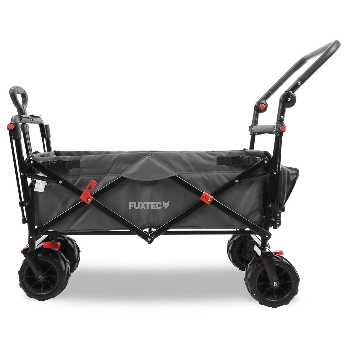 Bild 1 B-Ware FUXTEC Strand-Bollerwagen FX-CTB800 mit UV-geschütztem Sonnendach,Schiebegriff & Innenraumverlängerung