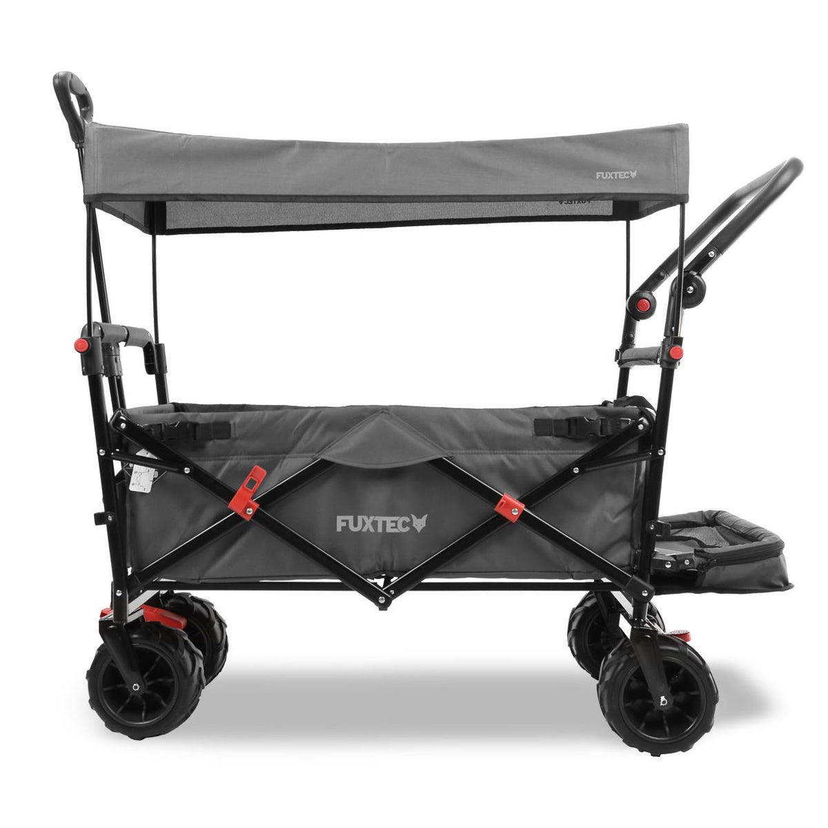 Bild 1 B-Ware FUXTEC Strand-Bollerwagen FX-CTB800 mit UV-geschütztem Sonnendach,Schiebegriff & Innenraumverlängerung
