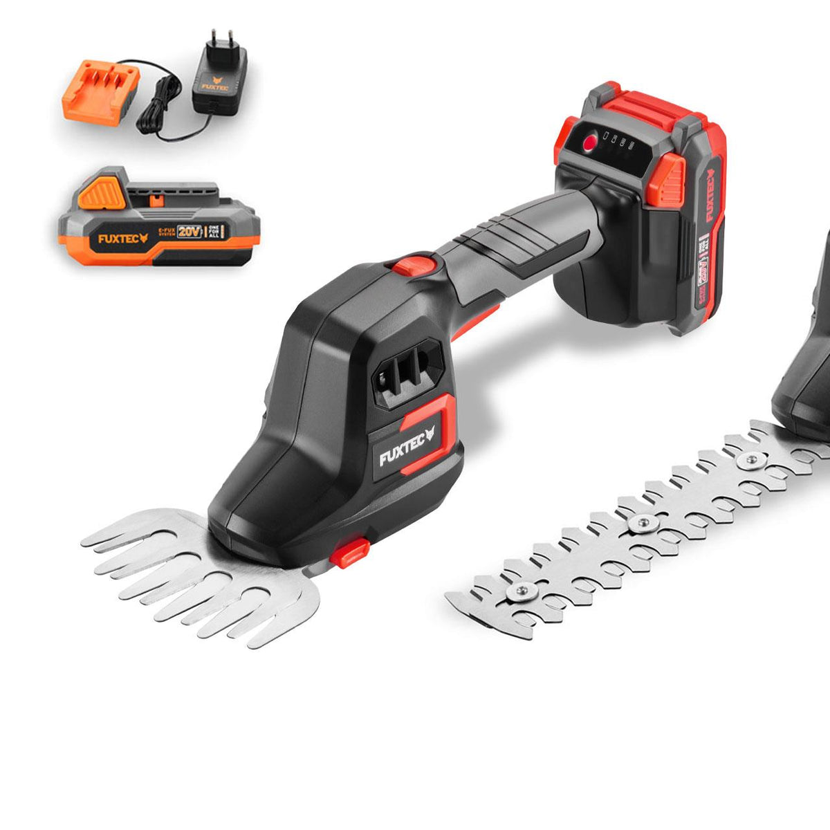 Bild 1 B-WARE FUXTEC 20V Grasschere und Strauchschere FX-E1HHS20-SET