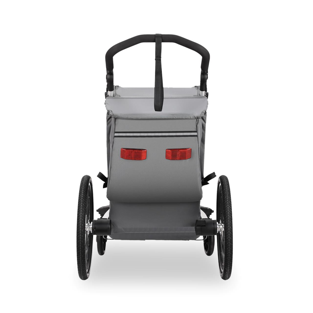 FUXTEC Fahrradanhänger FX-FA1S grau mit Joggerrad