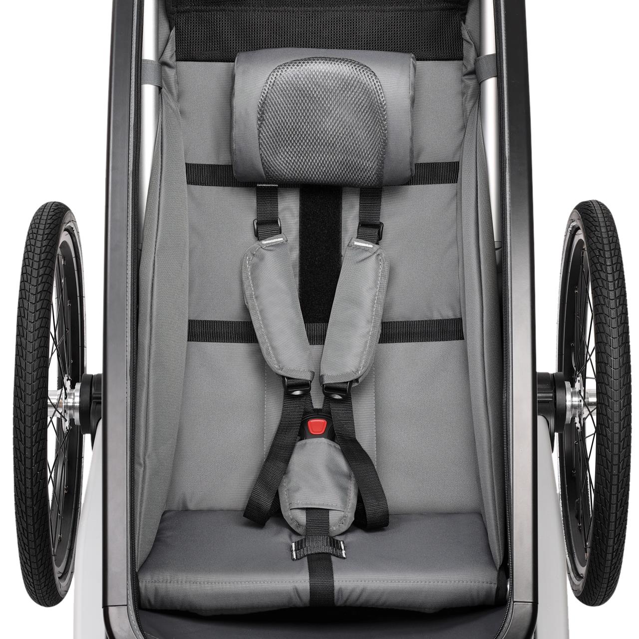 Bild 1 B-WARE FUXTEC Fahrradanhänger FX-FA1S/Einsitzer Grau