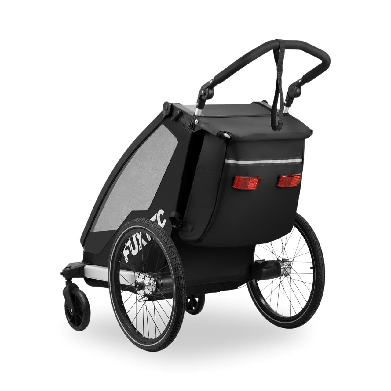 Bild 1 B-WARE FUXTEC Fahrradanhänger FX-FA1S/Einsitzer Grau