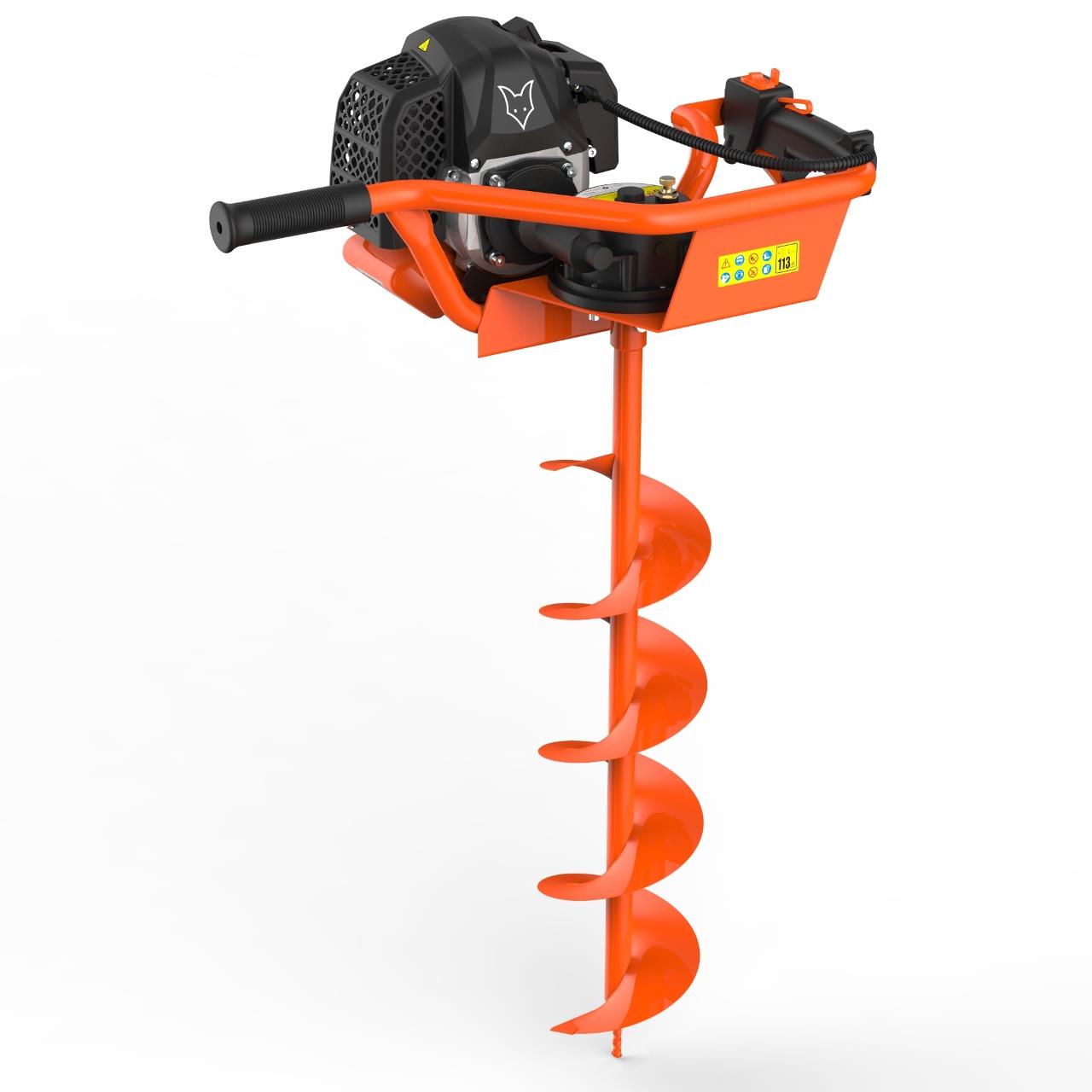 B-WARE FUXTEC FX-EB152 Erdbohrgerät inkl. 100,150,200mm Aufsätze
